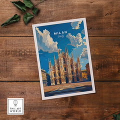 Milan Travel Print