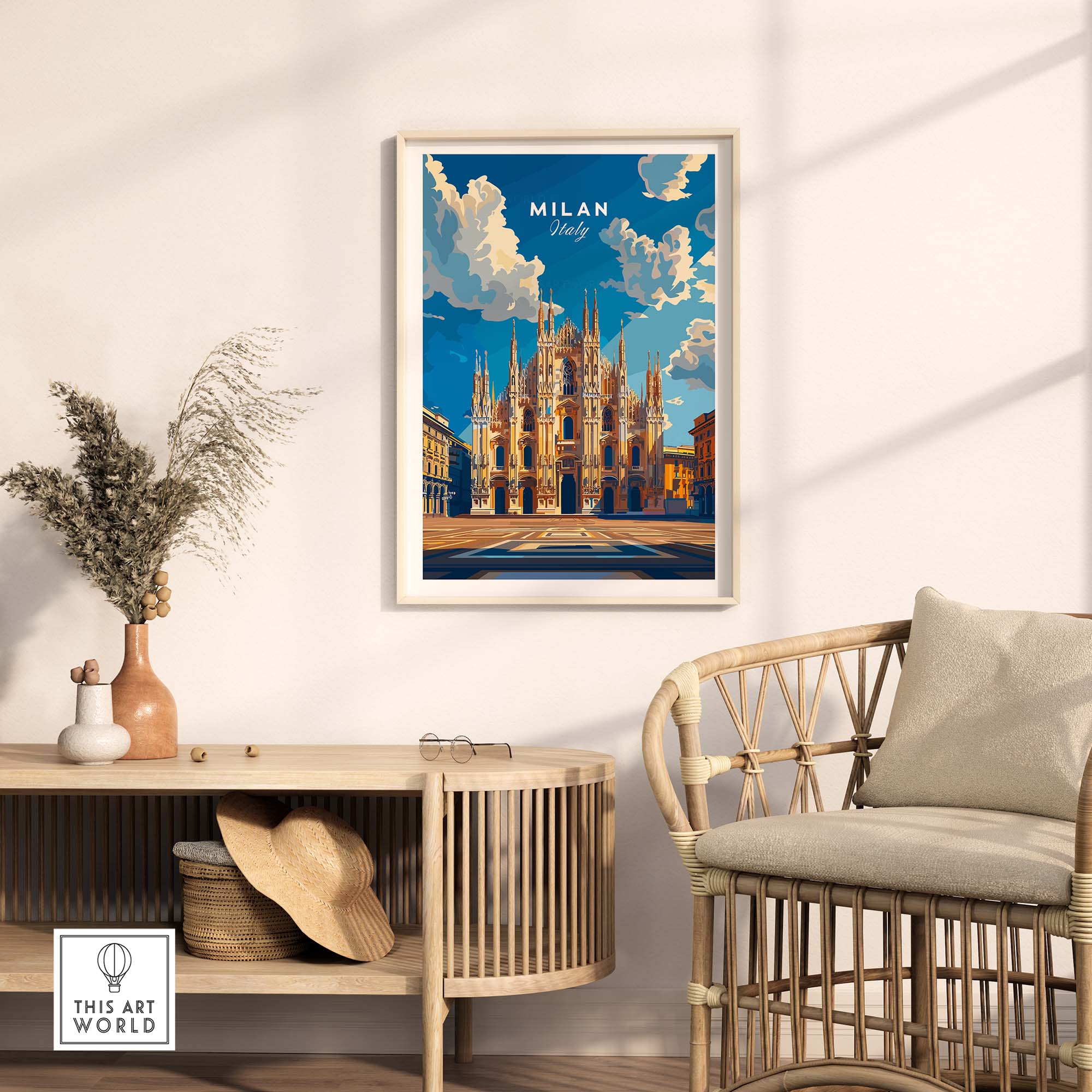 Milan Travel Print