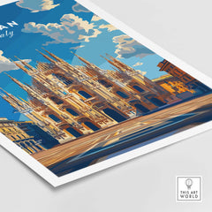 Milan Travel Print