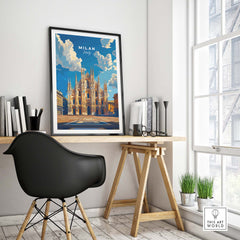 Milan Travel Print