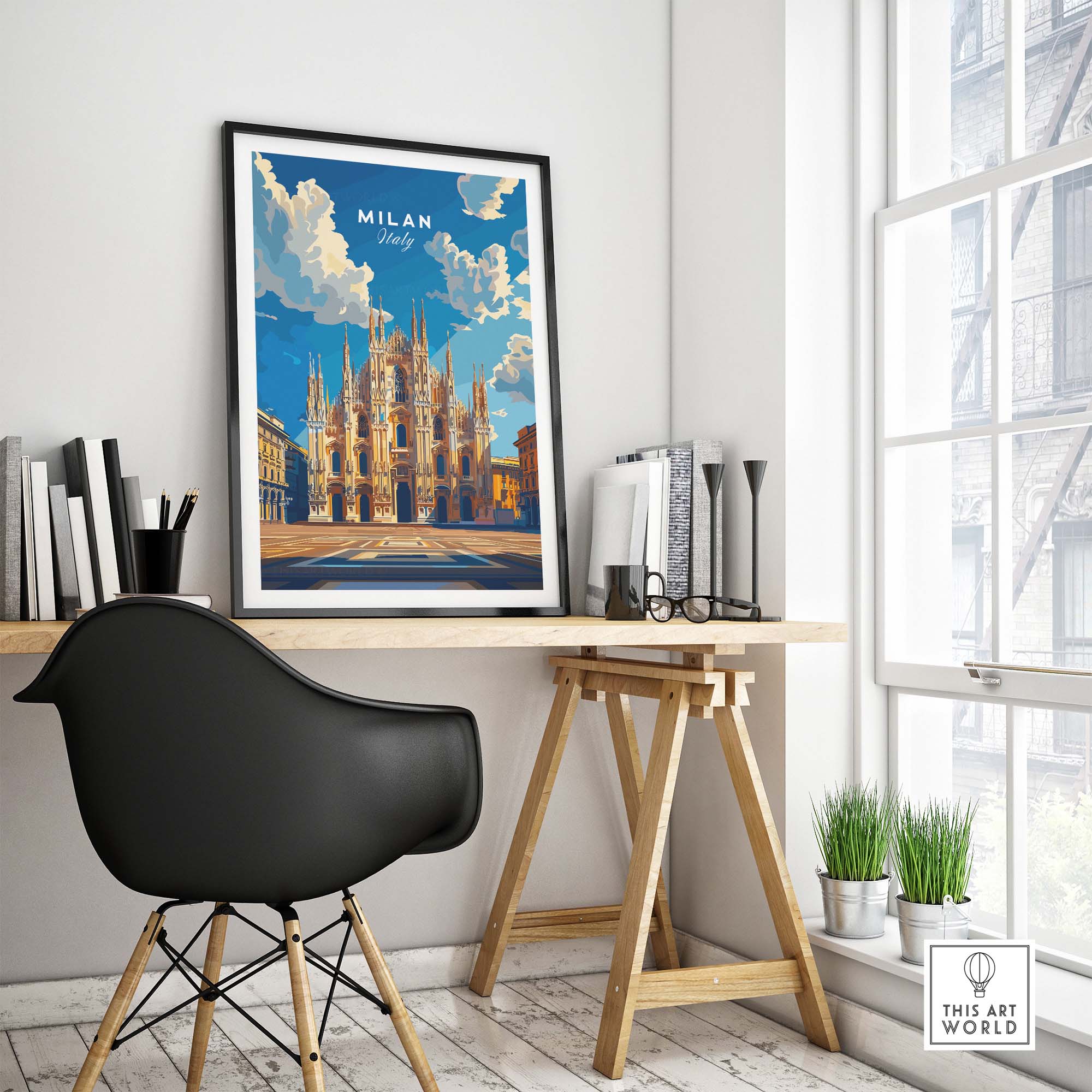 Milan Travel Print