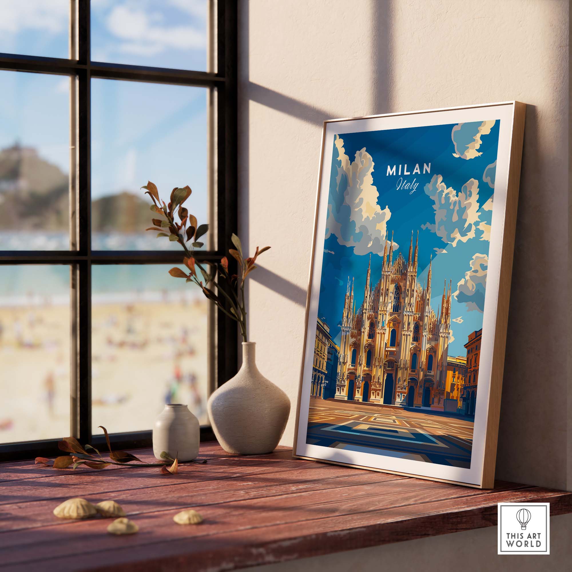 Milan Travel Print