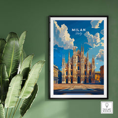 Milan Travel Print