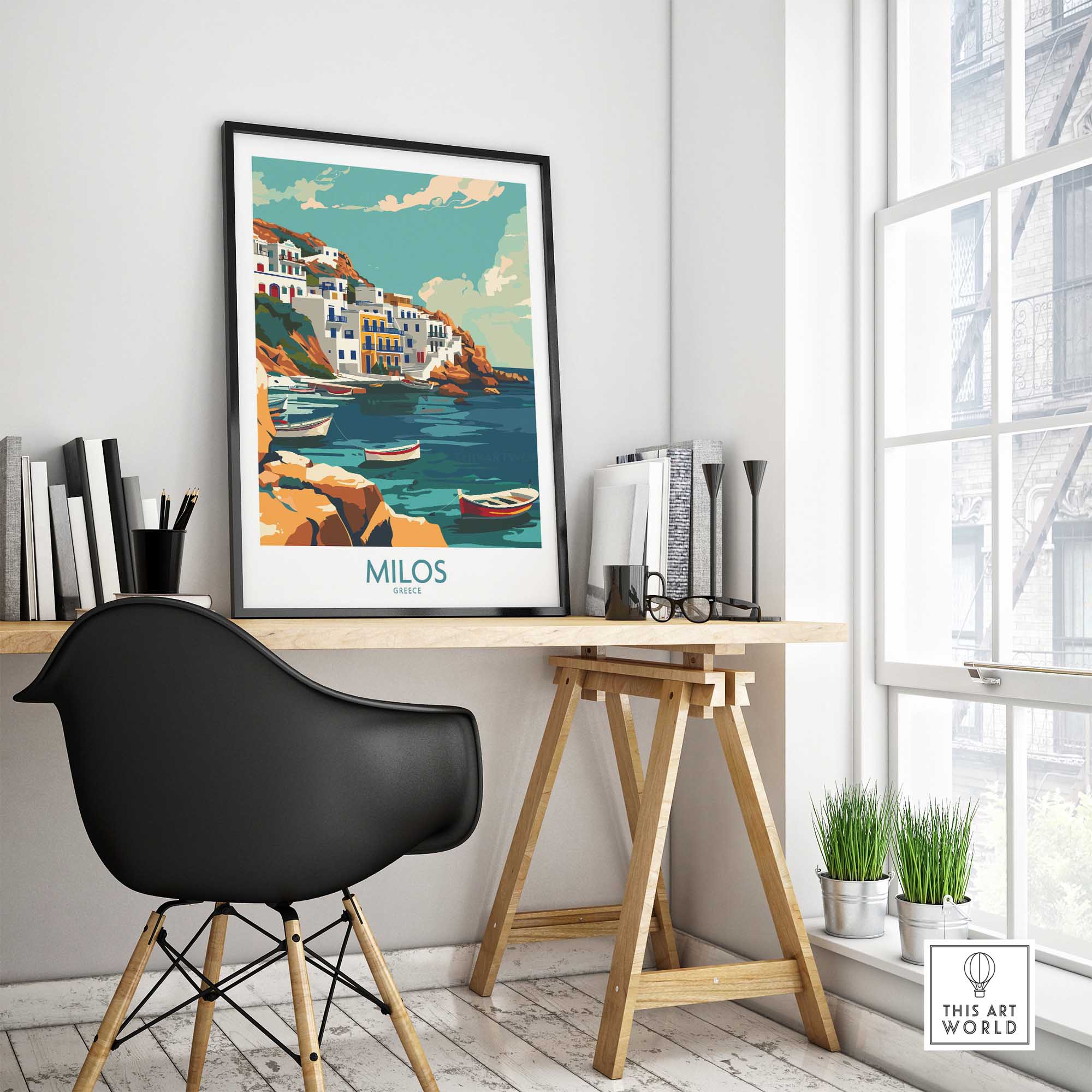 Milos Art Print-This Art World