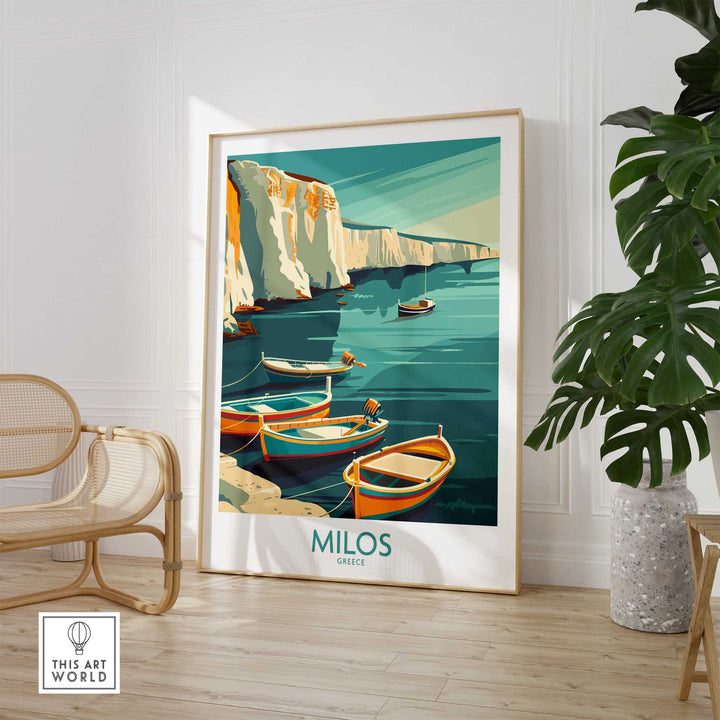 Milos Greece Wall Art Print-This Art World