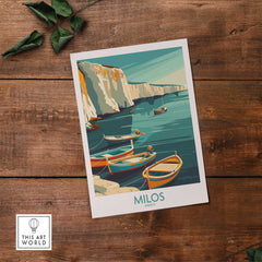 Milos Greece Wall Art Print-This Art World