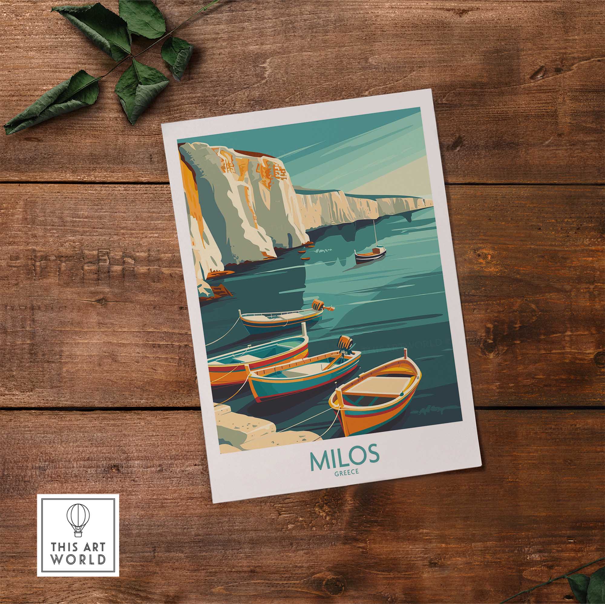 Milos Greece Wall Art Print-This Art World