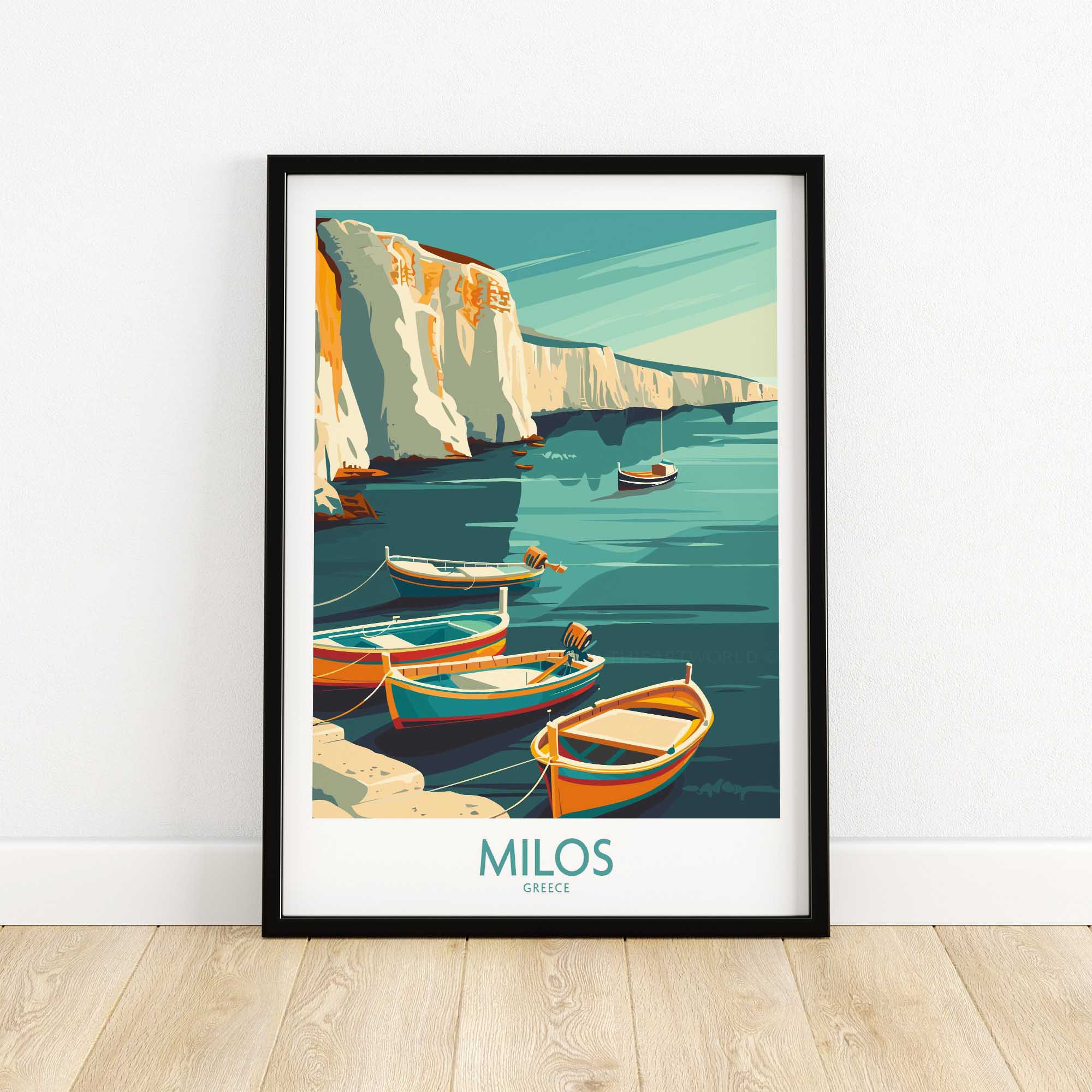 Milos Greece Wall Art Print-This Art World