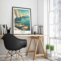 Milos Greece Wall Art Print-This Art World