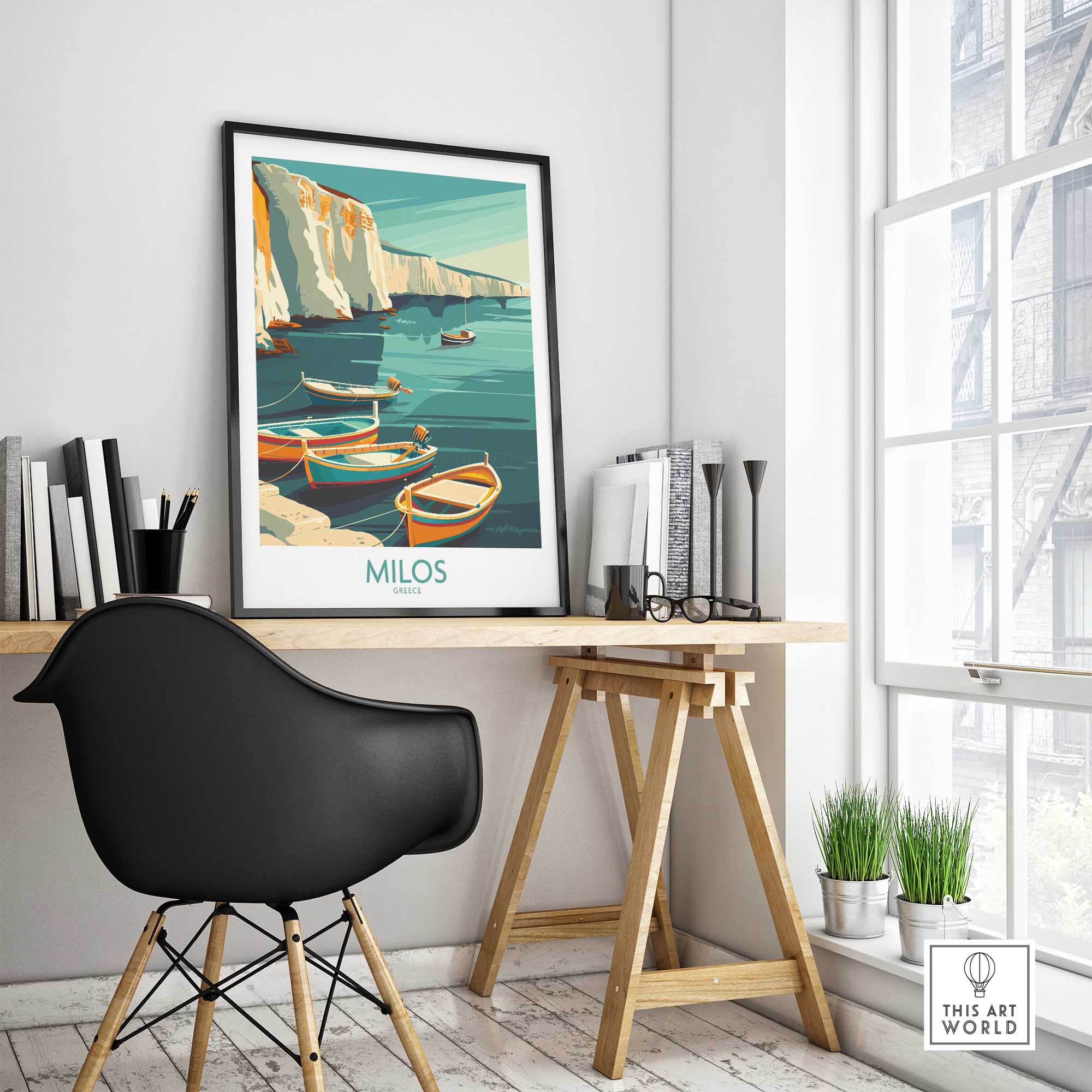 Milos Greece Wall Art Print-This Art World