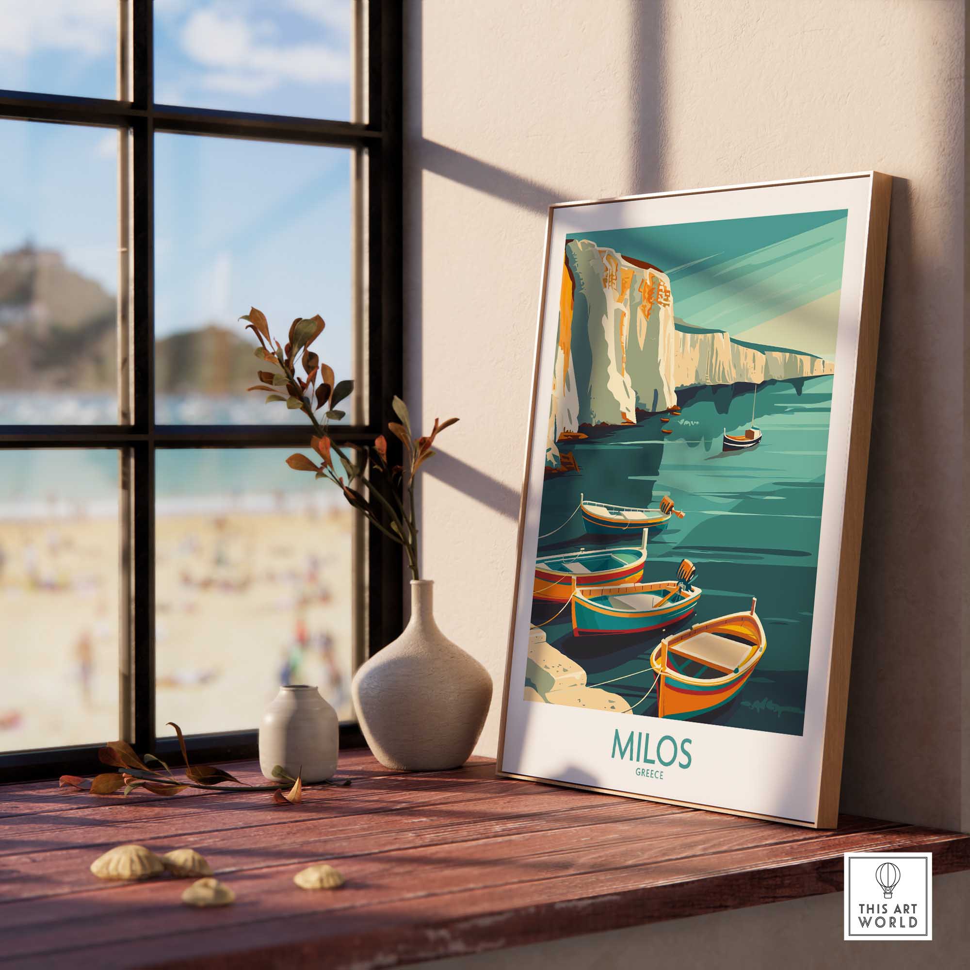 Milos Greece Wall Art Print-This Art World