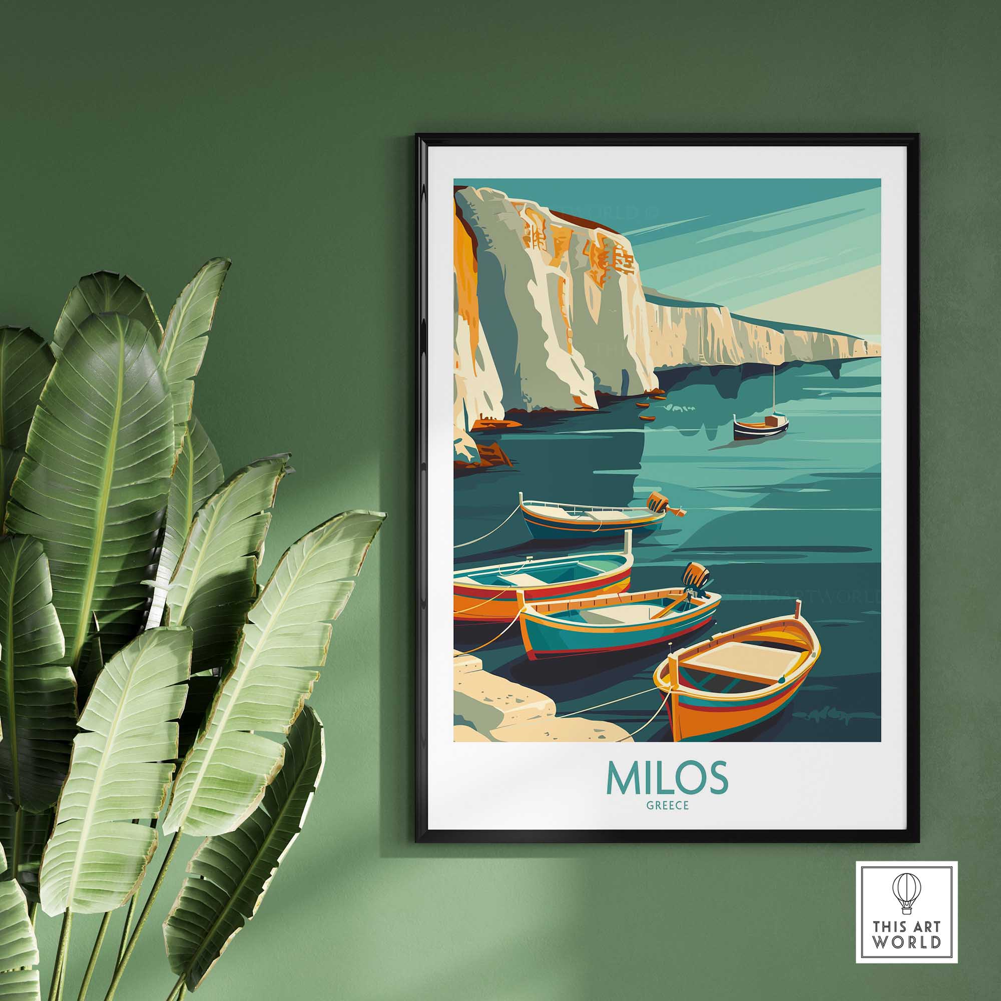 Milos Greece Wall Art Print-This Art World