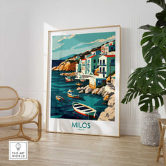 Milos Travel Poster - Greece-This Art World