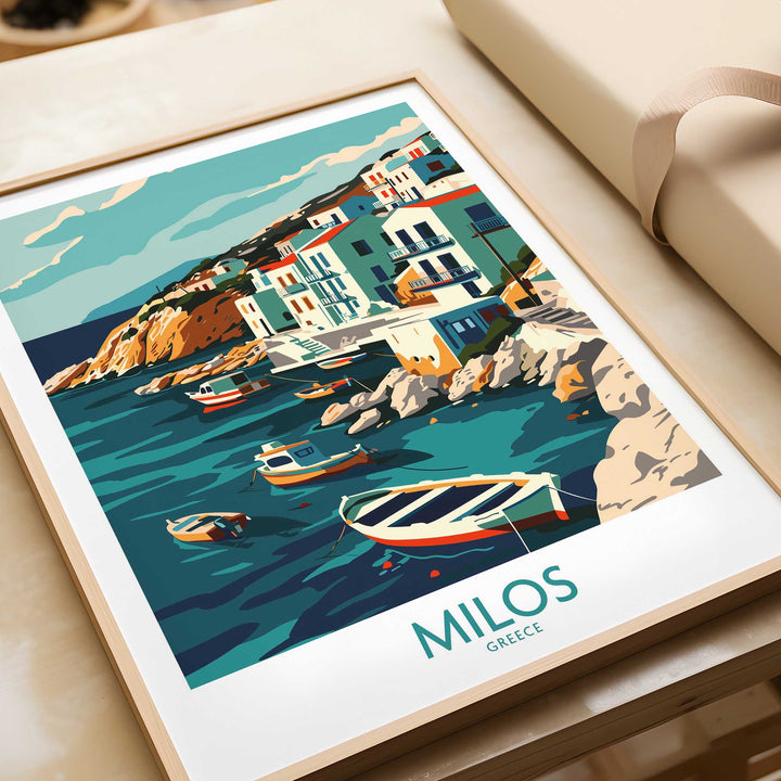Milos Travel Poster - Greece