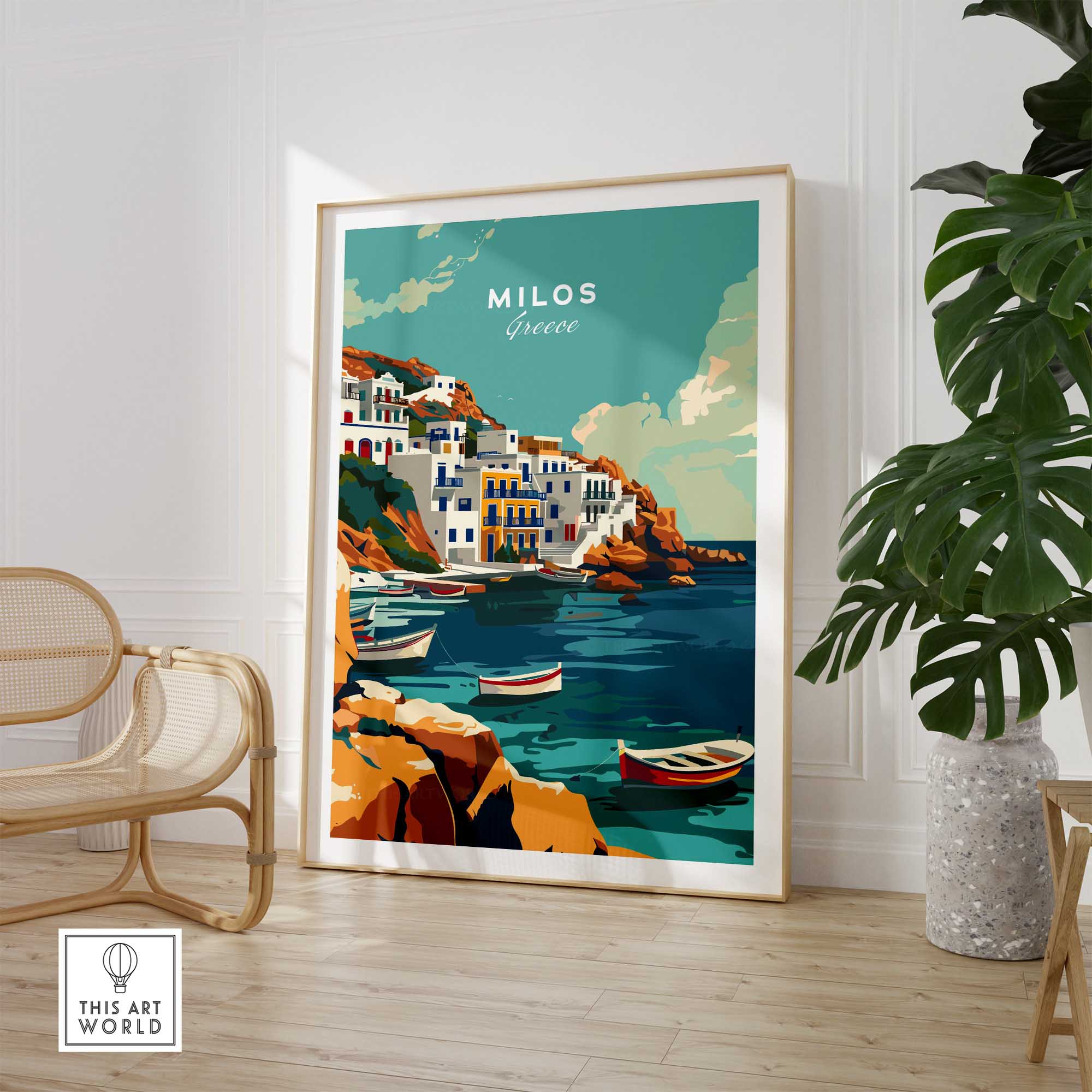 Milos Travel Print-This Art World