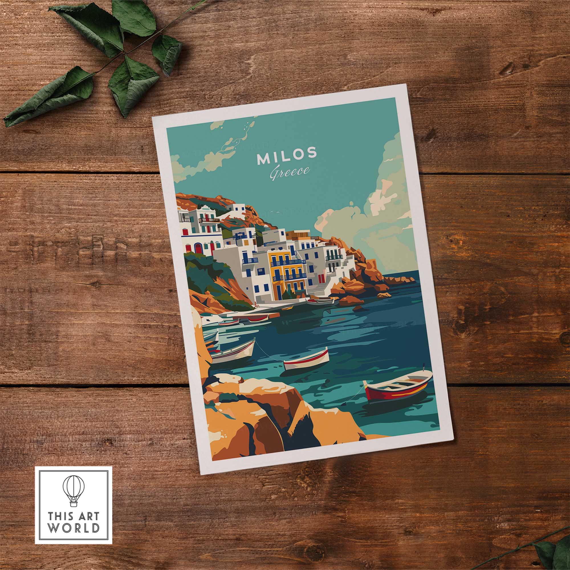 Milos Travel Print-This Art World
