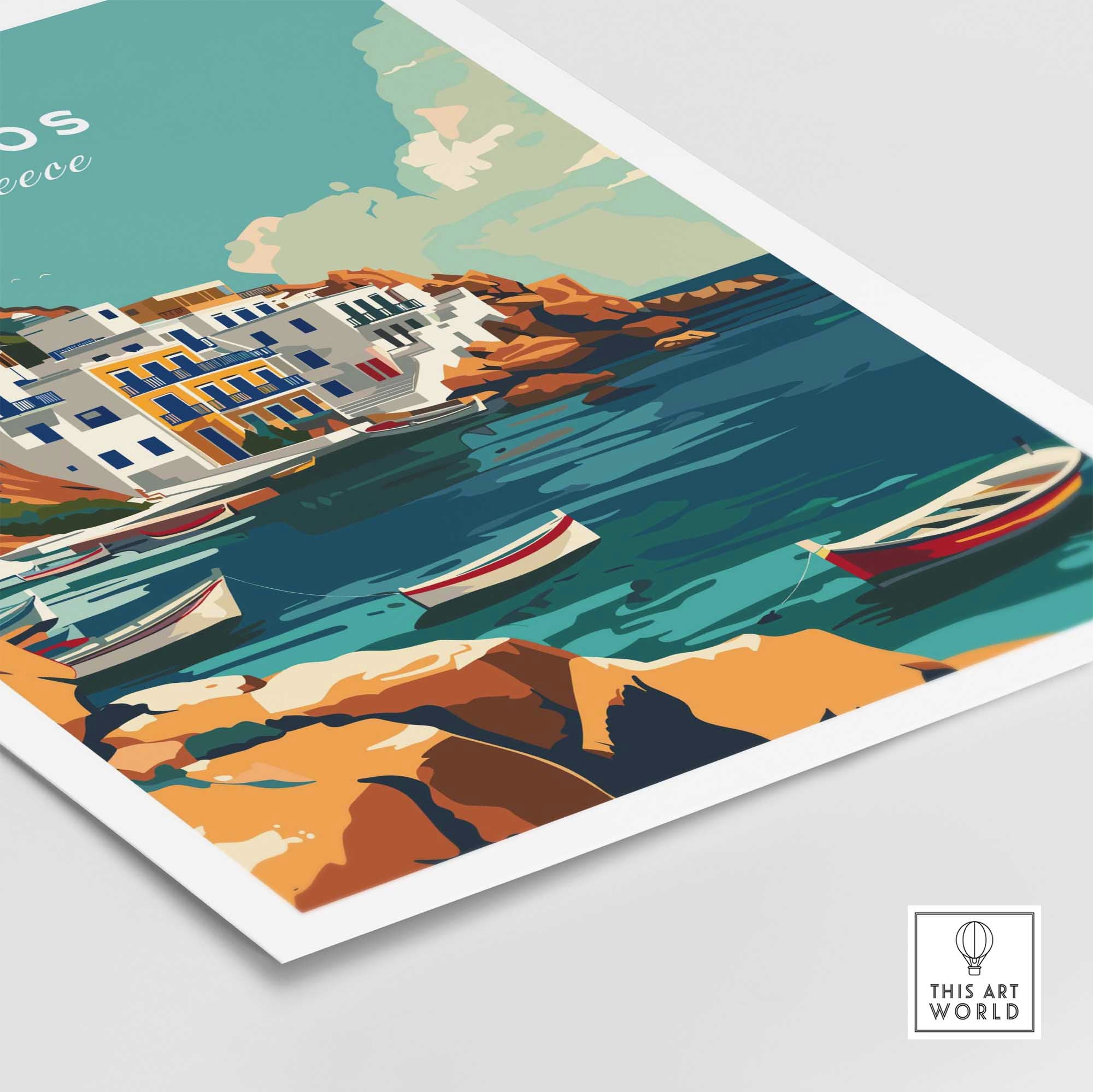Milos Travel Print-This Art World