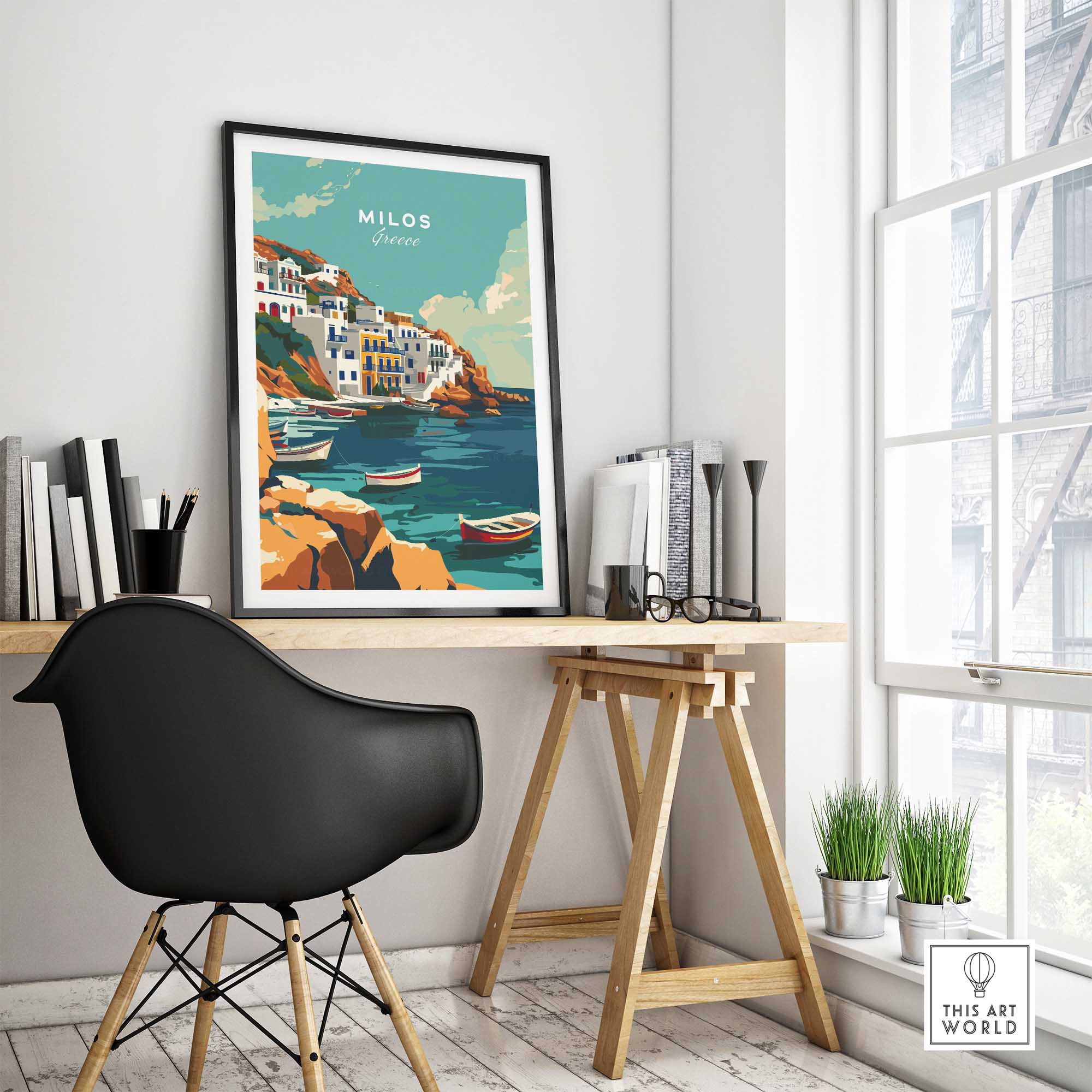 Milos Travel Print-This Art World