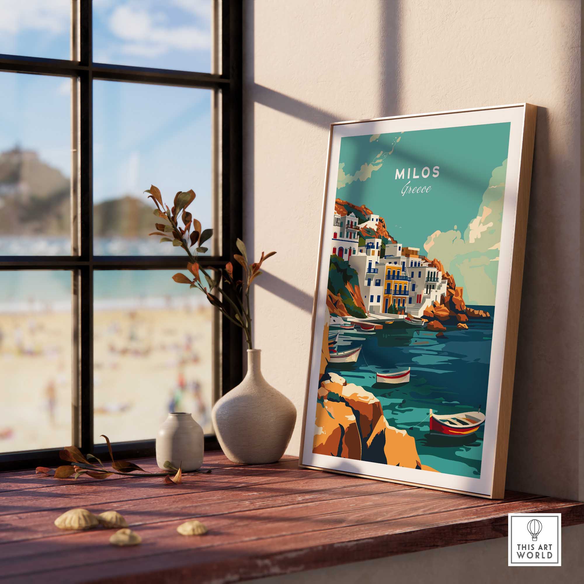 Milos Travel Print-This Art World