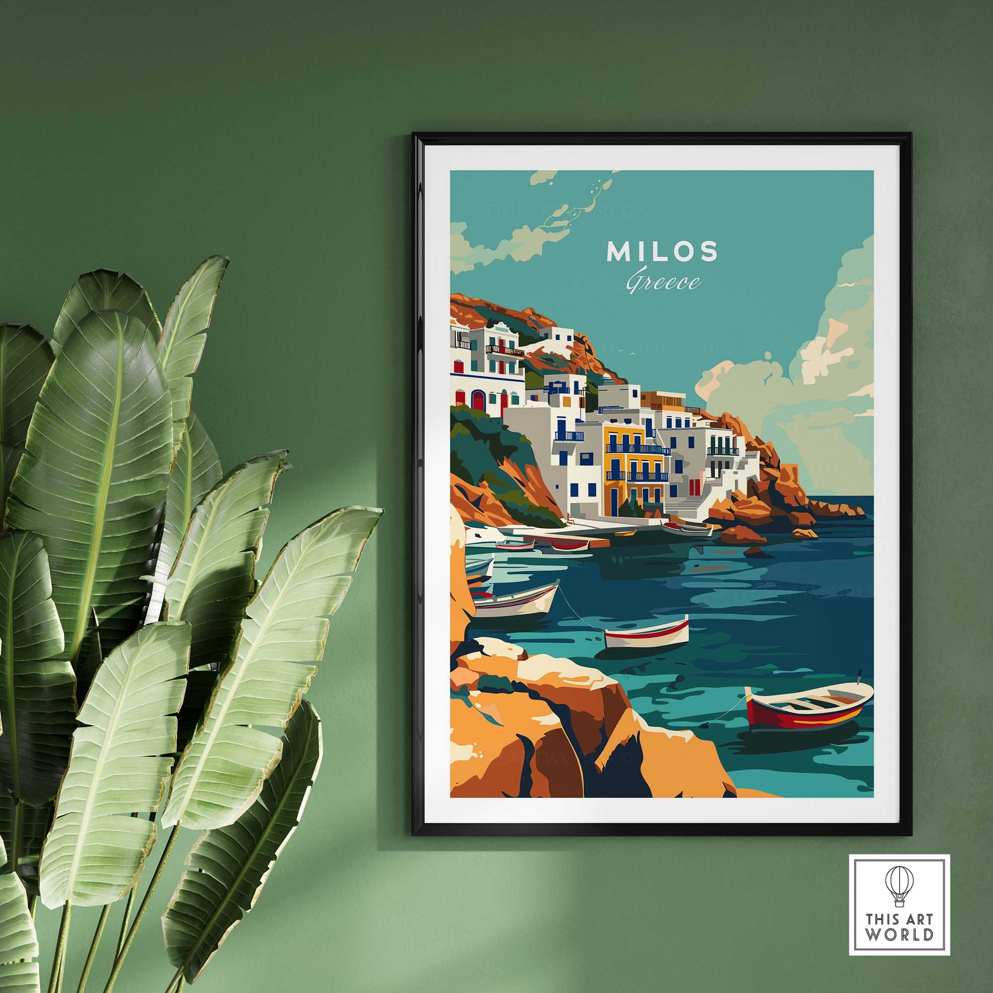 Milos Travel Print-This Art World