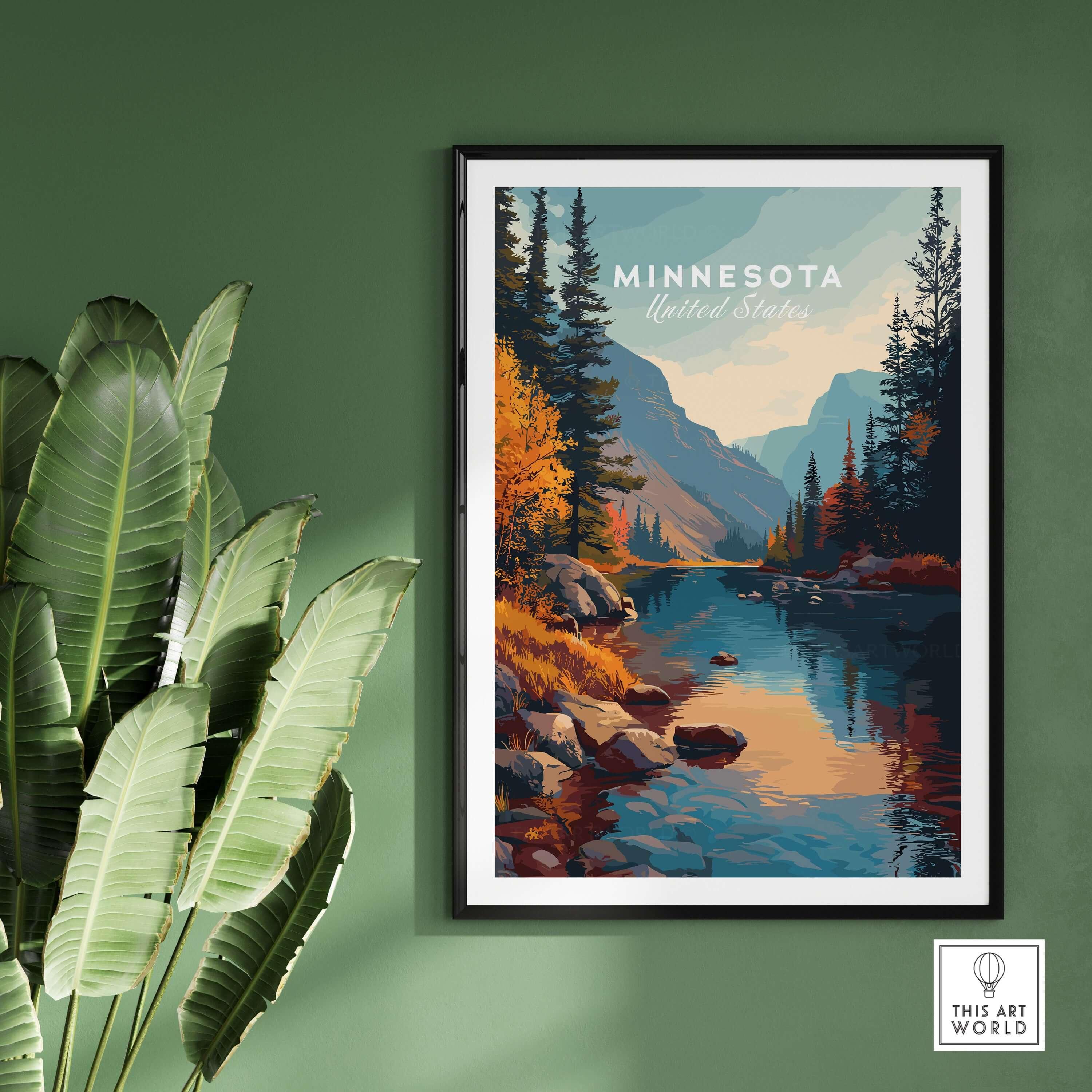 Minnesota Nature Forest Poster - Scenic Wall Art – This Art World