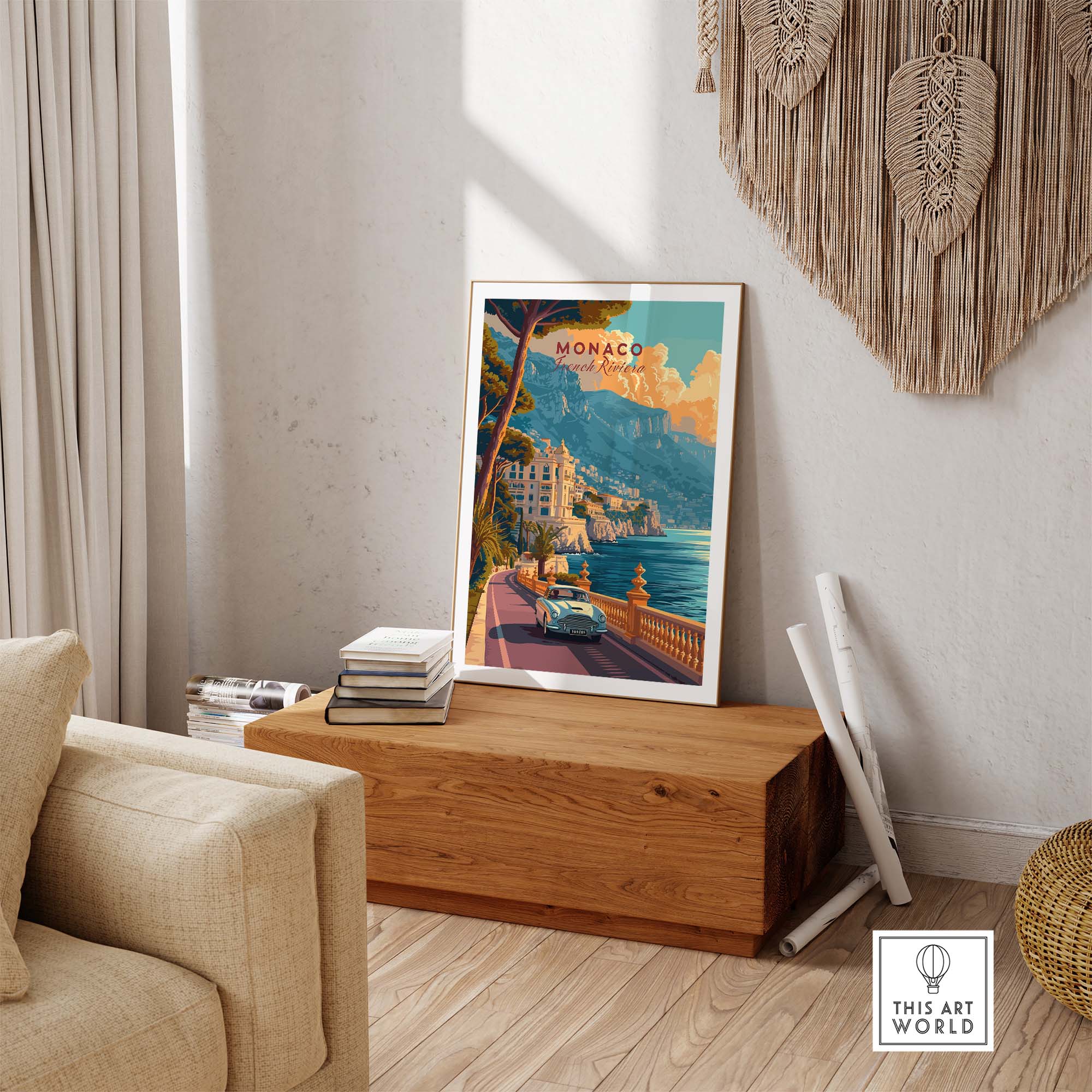 Monaco Poster part of our best collection or travel posters and prints - This Art World