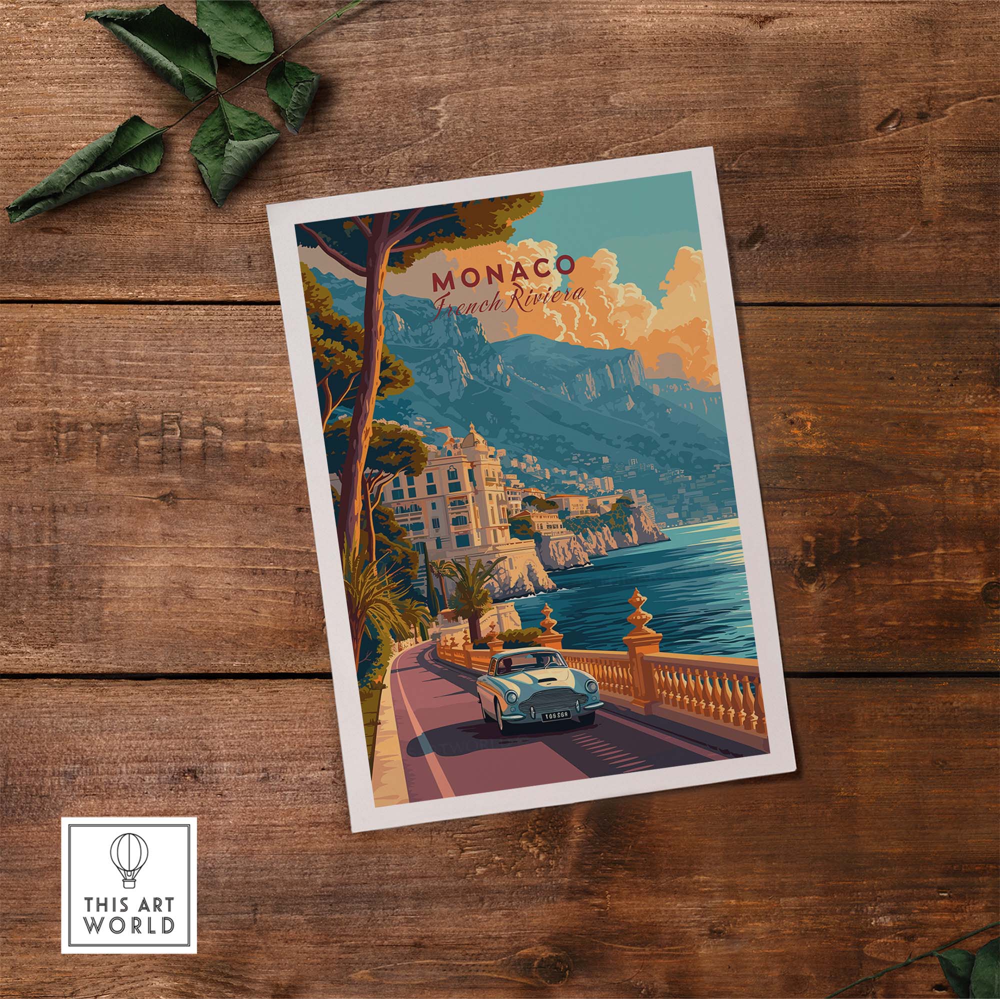 Monaco Poster part of our best collection or travel posters and prints - This Art World