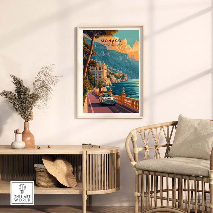 Monaco Poster part of our best collection or travel posters and prints - This Art World