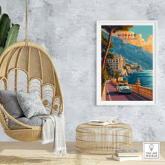 Monaco Poster part of our best collection or travel posters and prints - This Art World