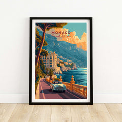 Monaco Poster part of our best collection or travel posters and prints - This Art World