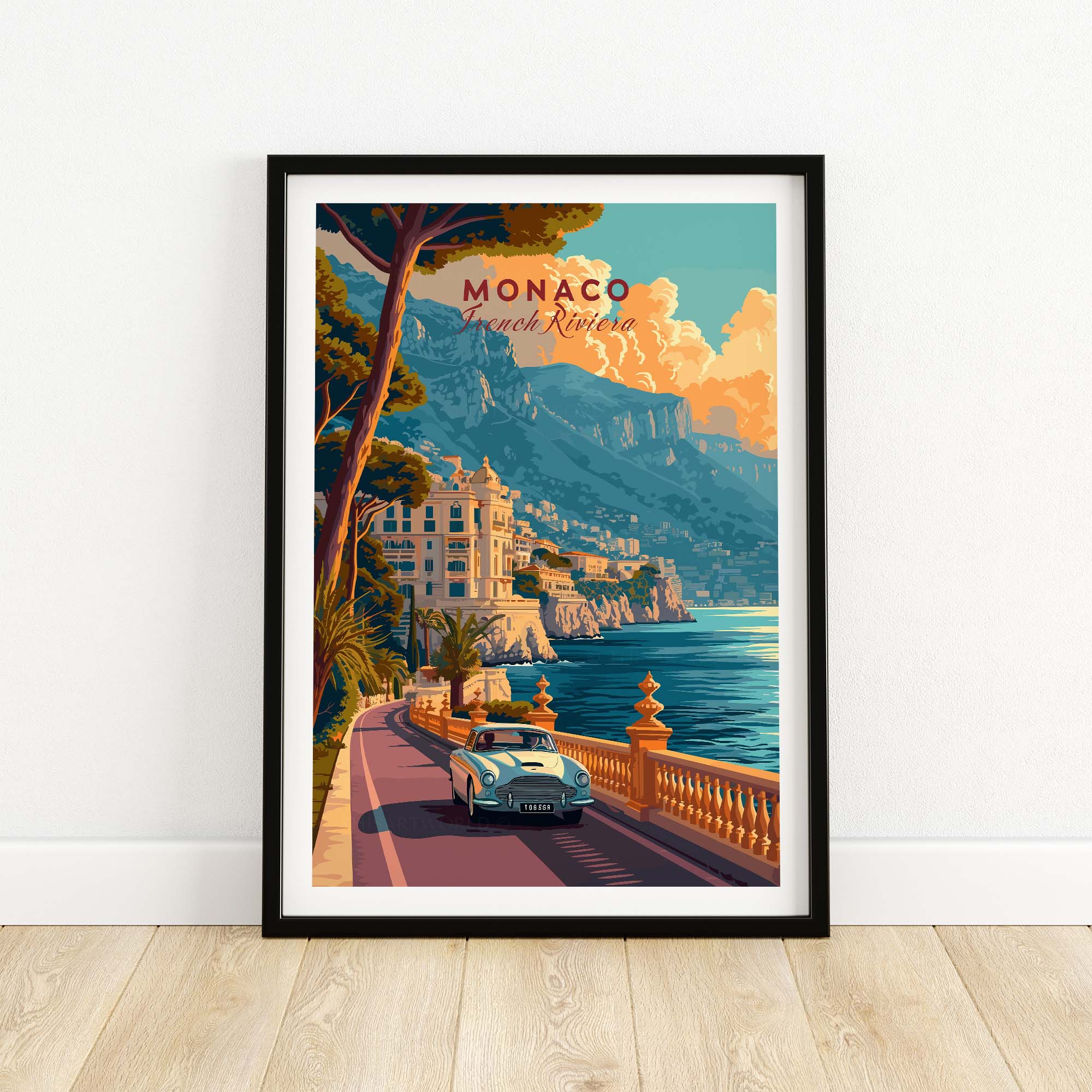 Monaco Poster part of our best collection or travel posters and prints - This Art World