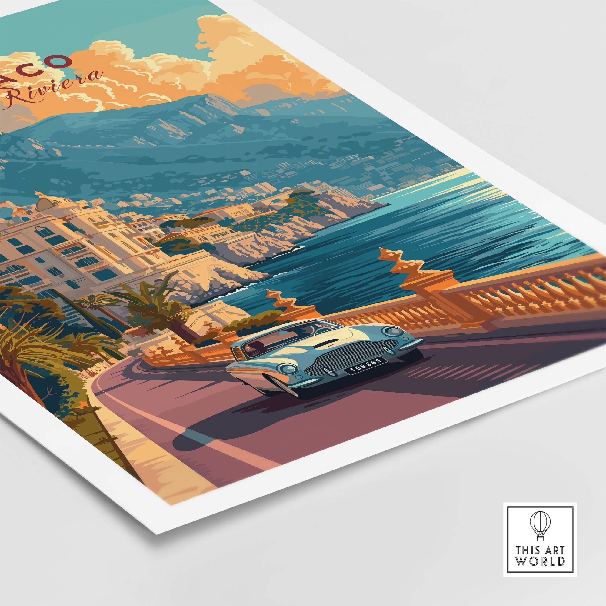 Monaco Poster part of our best collection or travel posters and prints - This Art World