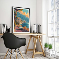 Monaco Poster part of our best collection or travel posters and prints - This Art World