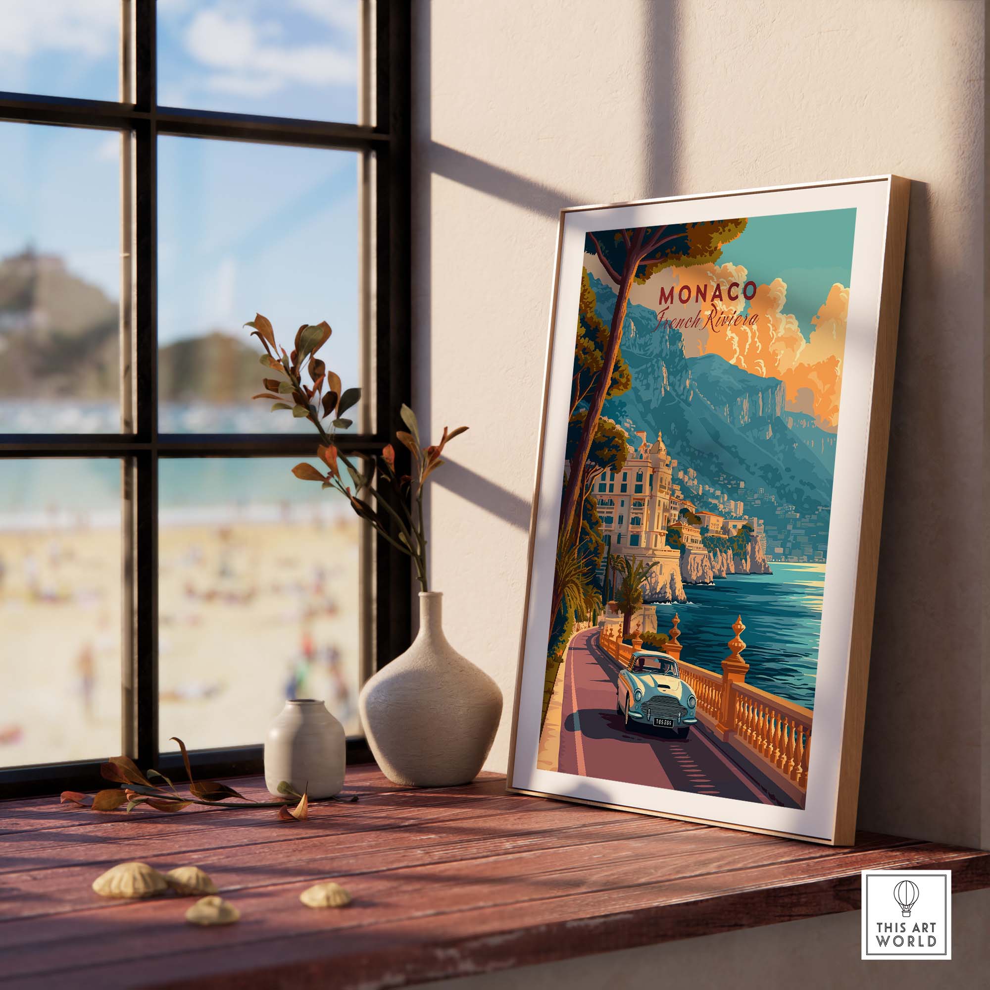 Monaco Poster part of our best collection or travel posters and prints - This Art World