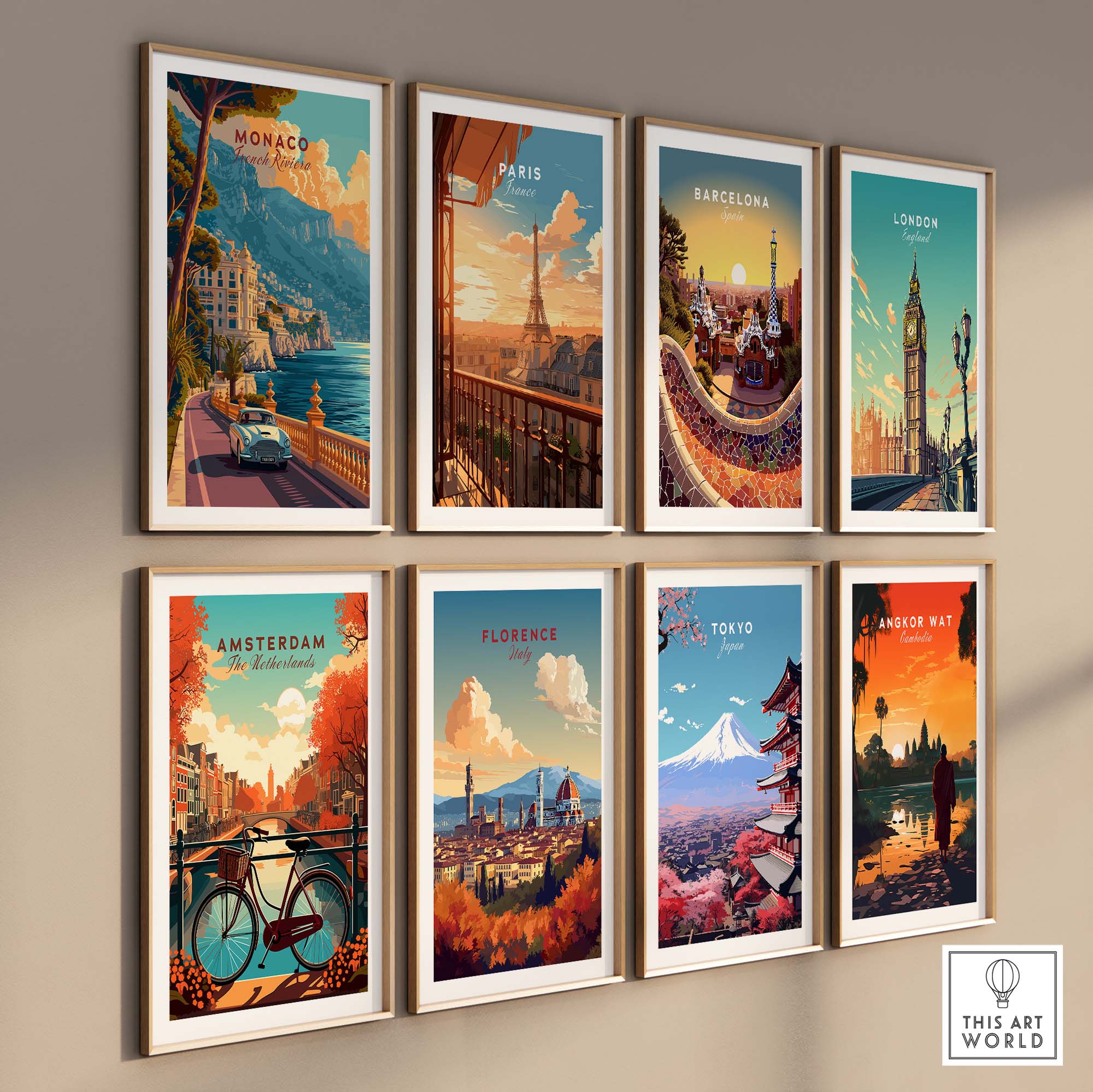 Monaco Poster part of our best collection or travel posters and prints - This Art World