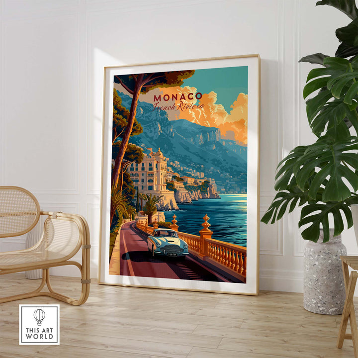 Monaco Poster part of our best collection or travel posters and prints - This Art World