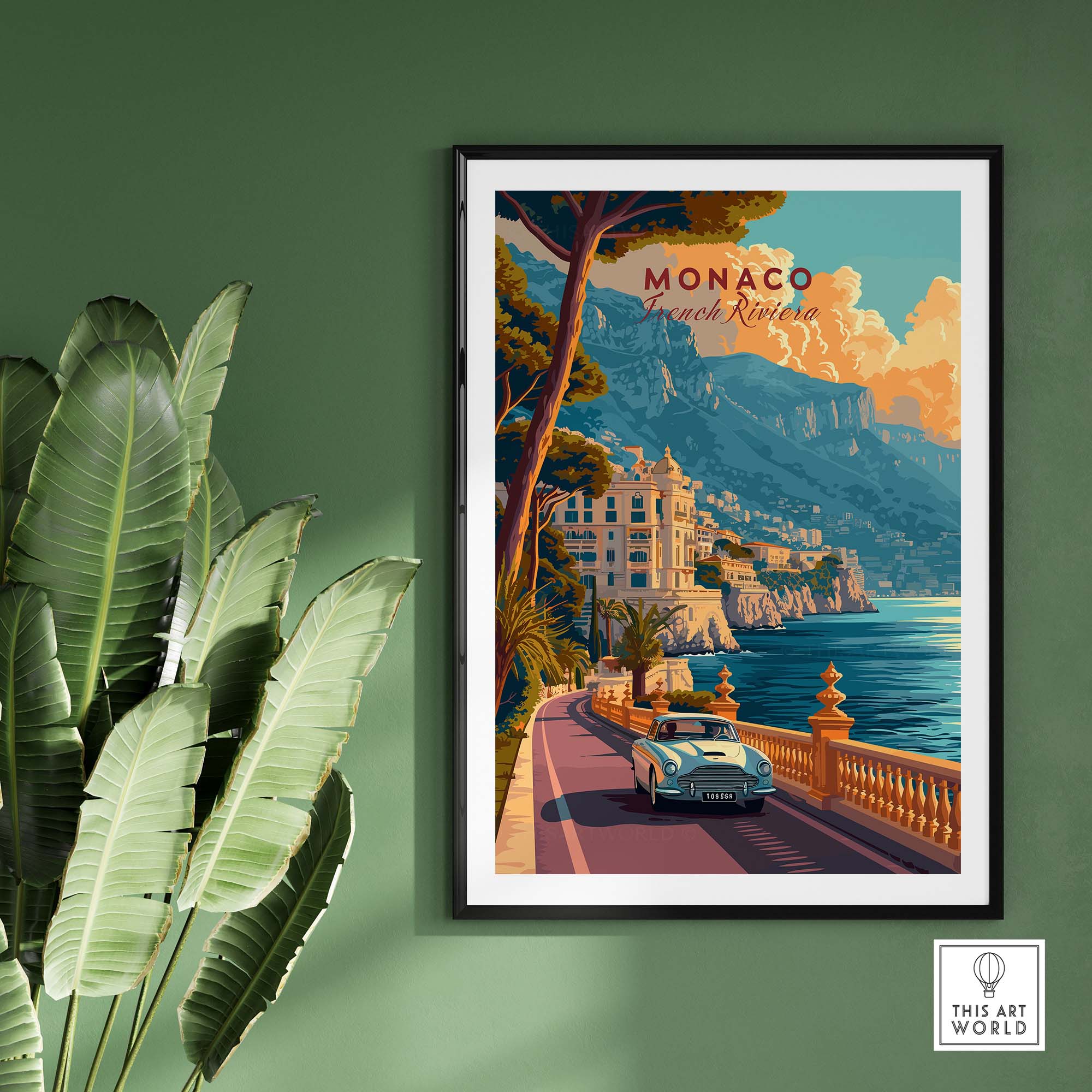 Monaco Poster part of our best collection or travel posters and prints - This Art World