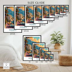 Monaco Print part of our best collection or travel posters and prints - This Art World
