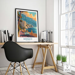Monaco Print part of our best collection or travel posters and prints - This Art World