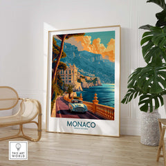 Monaco Print part of our best collection or travel posters and prints - This Art World