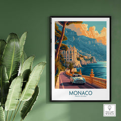Monaco Print part of our best collection or travel posters and prints - This Art World