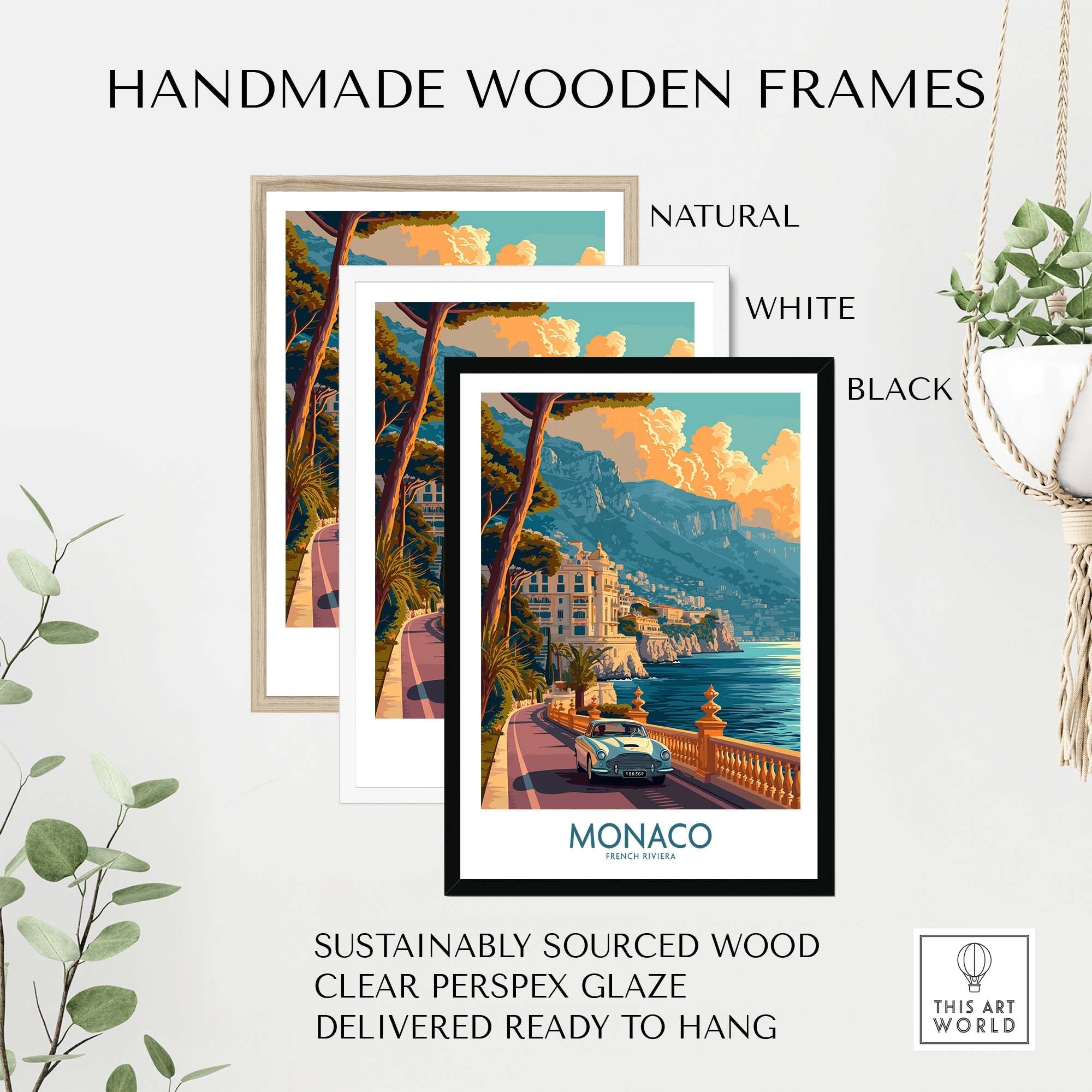 Monaco Print part of our best collection or travel posters and prints - This Art World