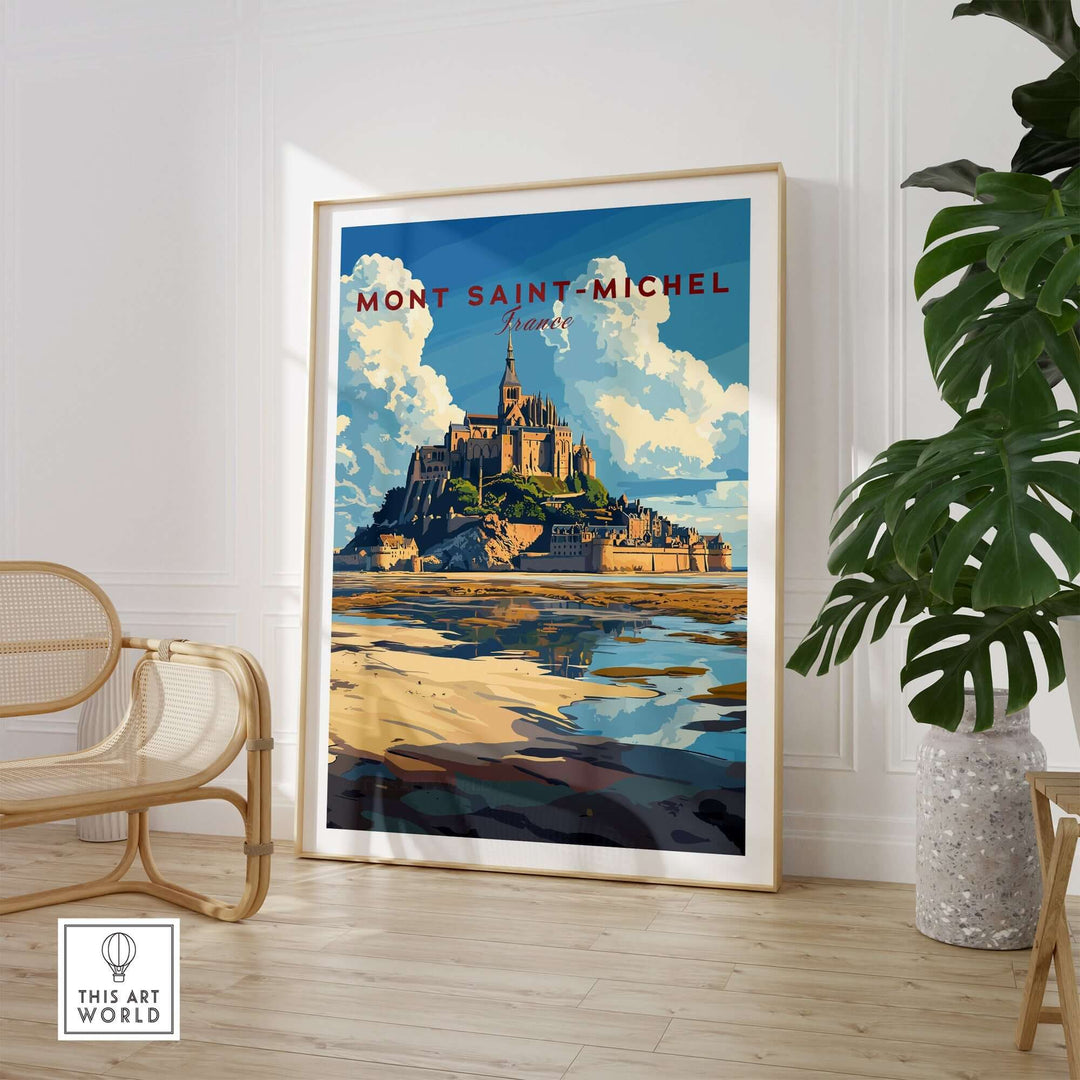 Mont Saint-Michel Wall Art Print