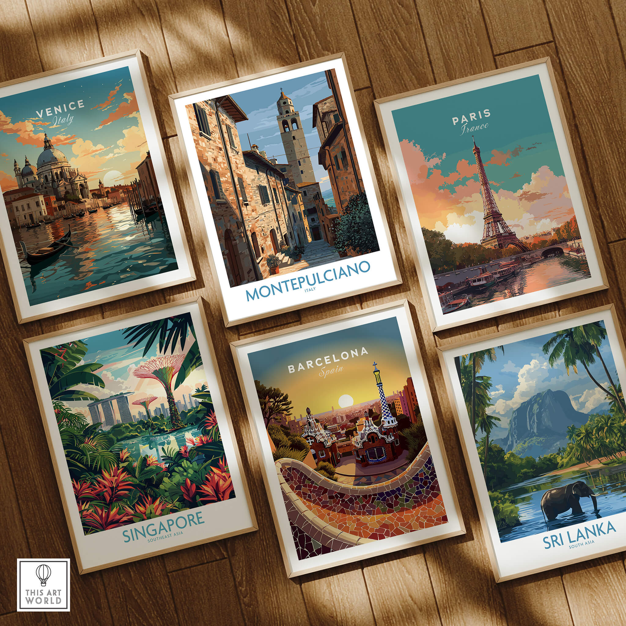 Montepulciano Italy Poster | Tuscany Canvas Print collection featuring iconic travel destinations.