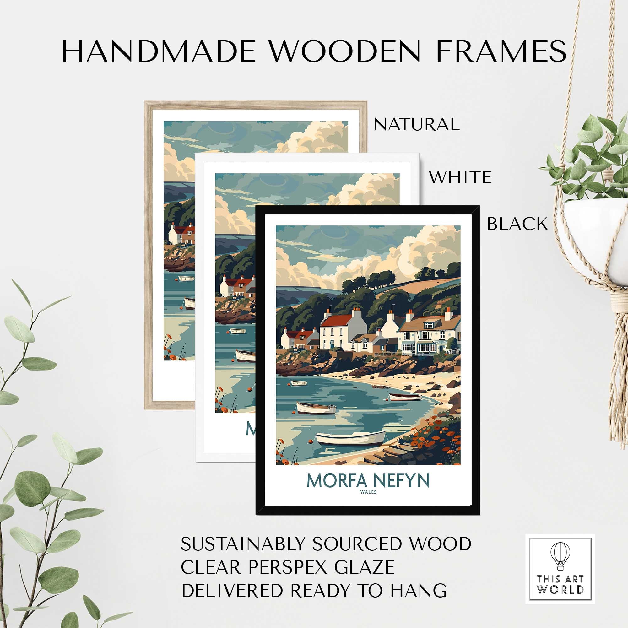 Morfa Nefyn Travel Poster Wales-This Art World