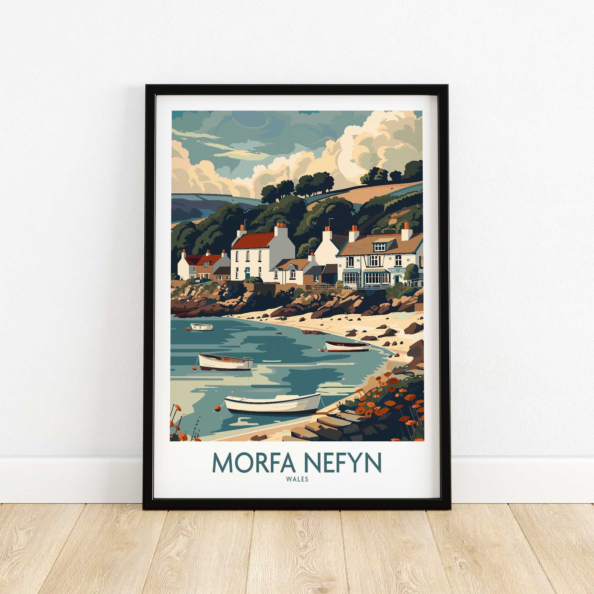 Morfa Nefyn Travel Poster Wales-This Art World