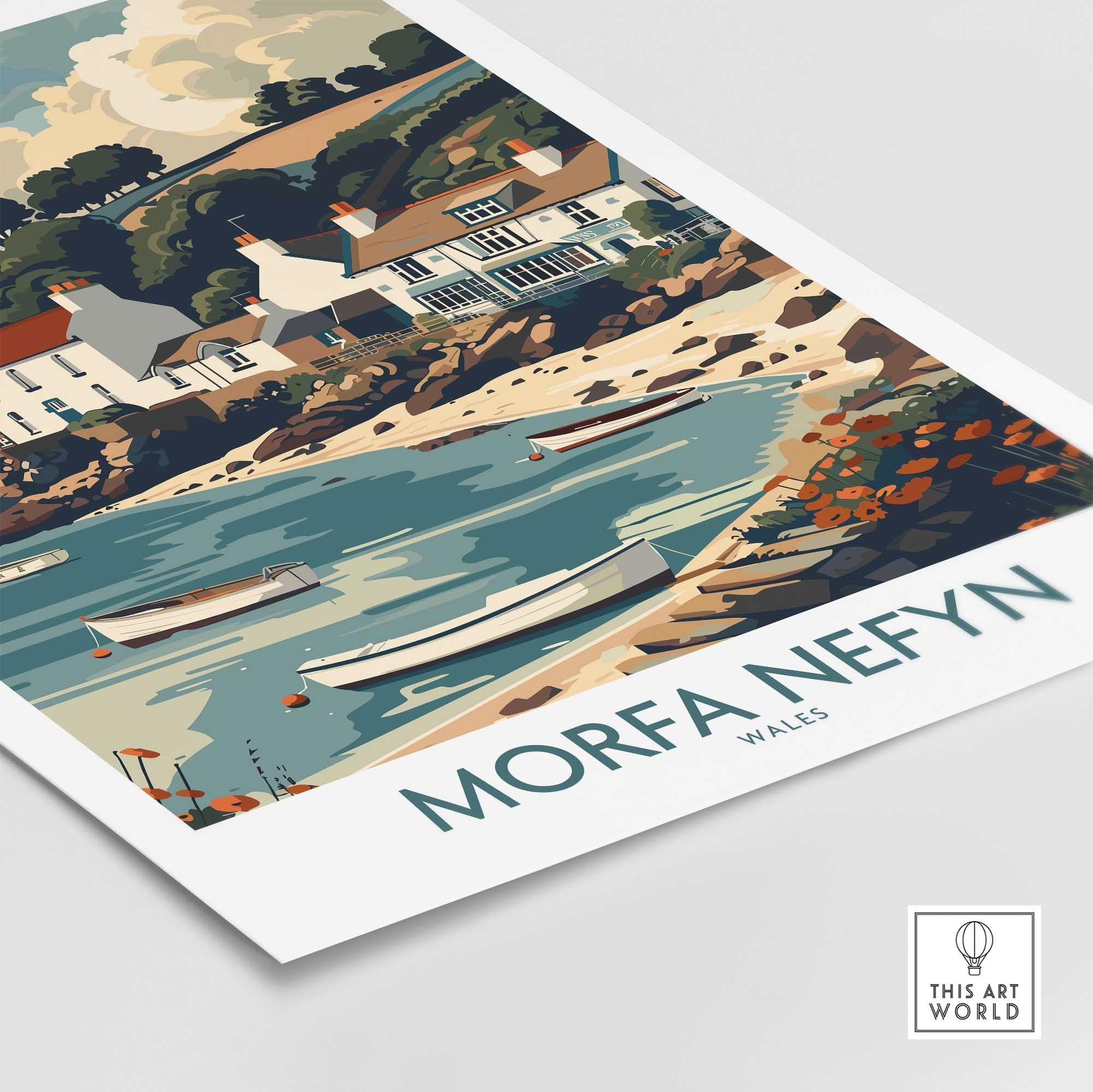 Morfa Nefyn Travel Poster Wales-This Art World