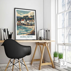 Morfa Nefyn Travel Poster Wales-This Art World