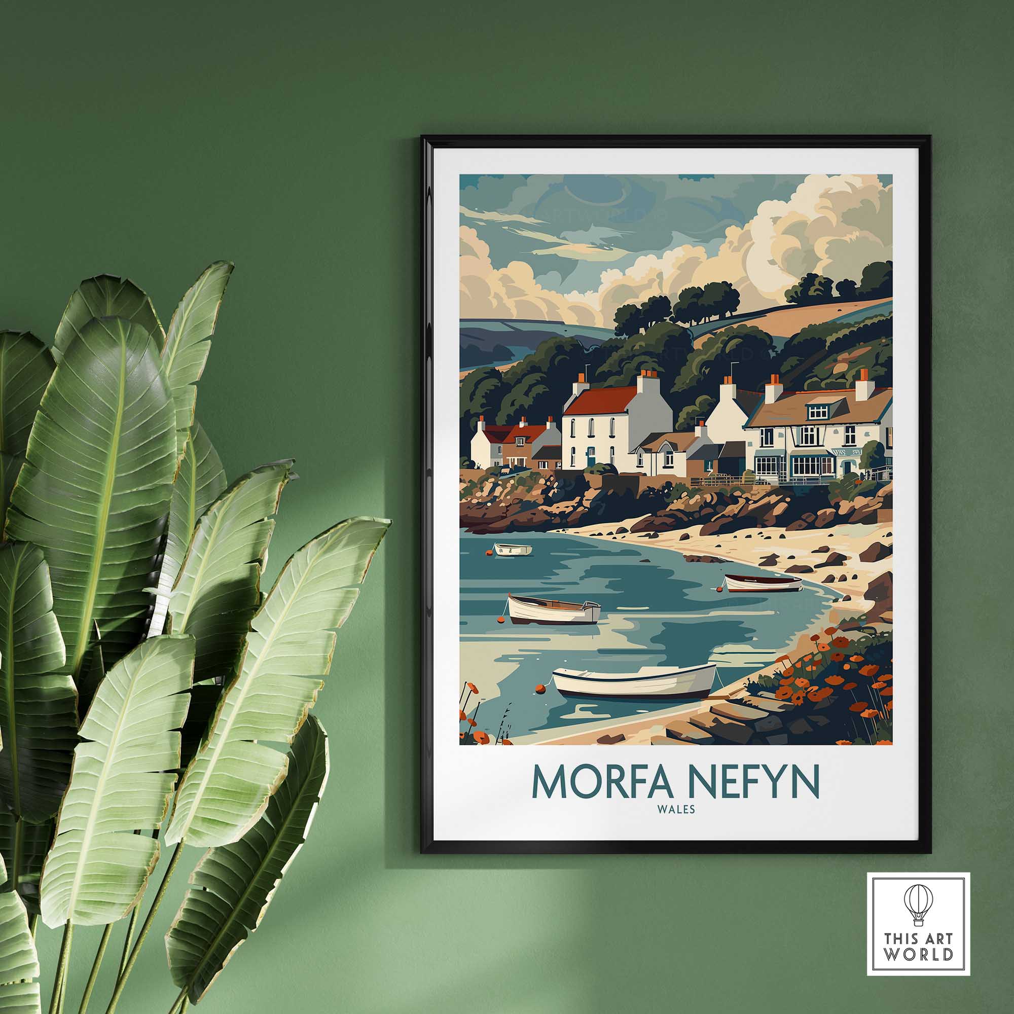 Morfa Nefyn Travel Poster Wales-This Art World