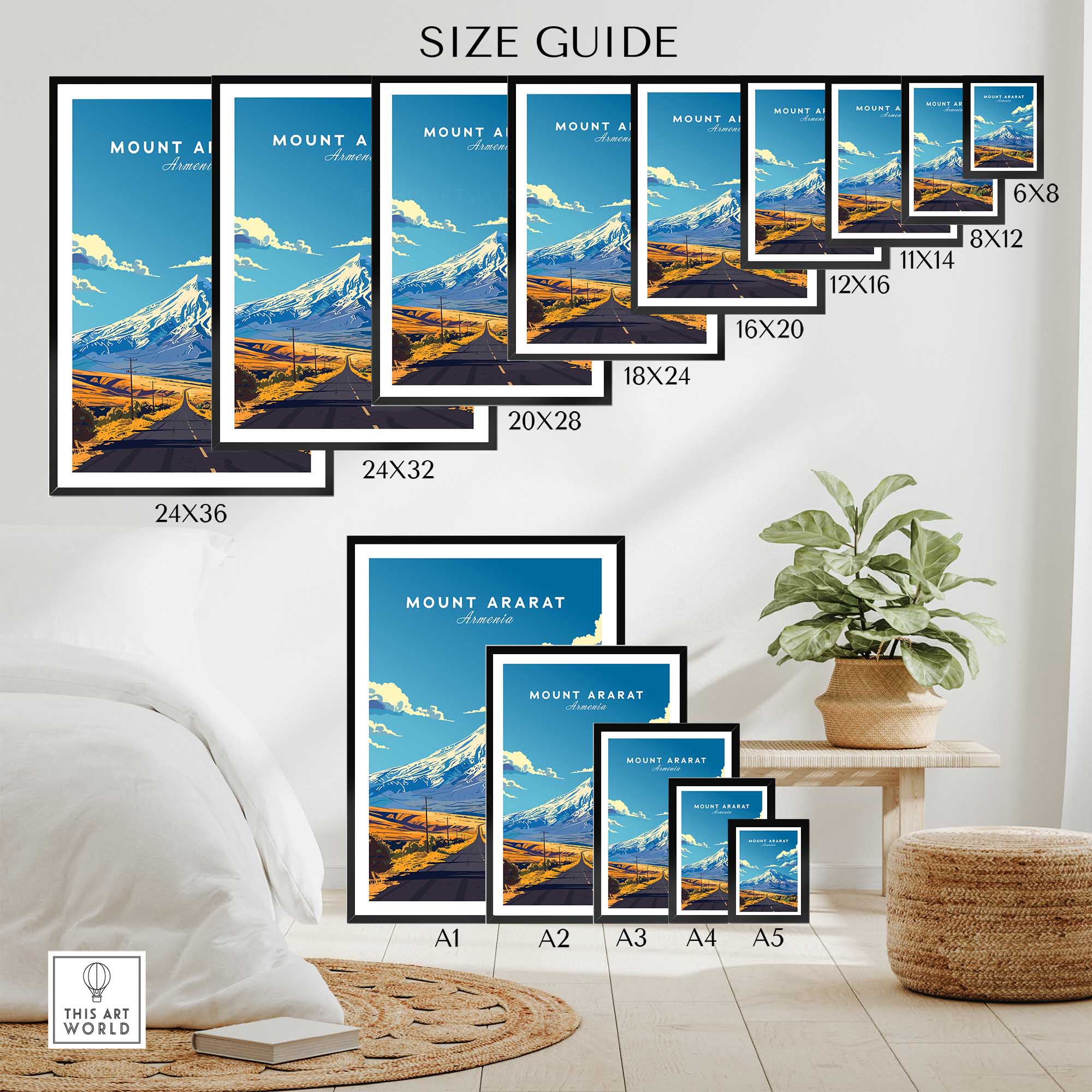 Mount Ararat Poster Armenia-This Art World